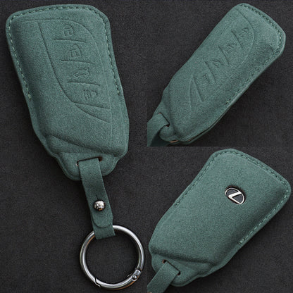 LEXUS UX LBX EX RX NX IS LC LS RZ 凌志麂皮鑰匙皮套